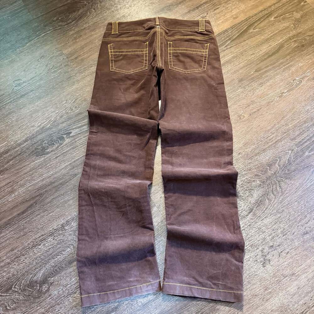 Essential Prana Corduroy Pants Brown Low Rise Bootcut Size 4